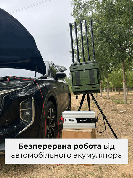 Купольний антидрон захист від БПЛА/FPV/Ланцет на 10 диапазонів 350, 433, 500, 600, 700, 800, 900, 1.0, 1.2, 5.8 "AIR Jammer TITAN" 00019 фото